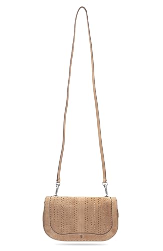 Frye Women's Stella Suede Wallet Crossbody, Beige, One Size