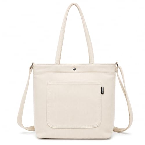 Bolsa Transversal Feminina Ombro Casual Veludo Básica Grande (Bege)