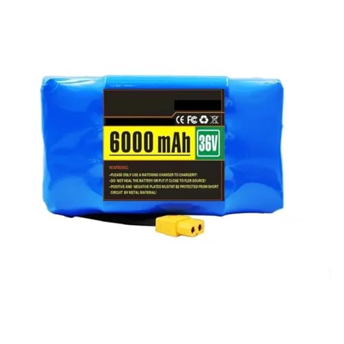 4400mAh /6000mAh Battery Pack Rechargeable Lithium Ion Battery 36V For Electric Self Balancing Scooter HoverBoard Unicycle(6000mAh 1pcs)