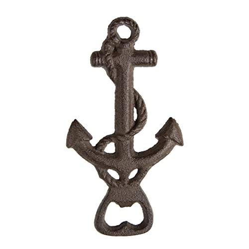 Logbuch-Verlag Anker Flaschenöffner Bieröffner aus Gusseisen Männer Geschenk Vatertag 16,5 cm maritime Deko