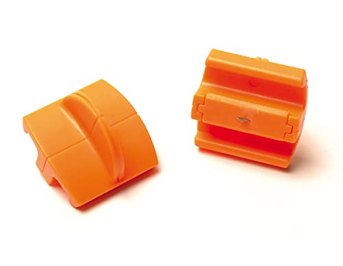 Fiskars Lames de rechange originales pour massicots, 2 unités, Coupe droite, High Profile TripleTrack, Orange, 1003904
