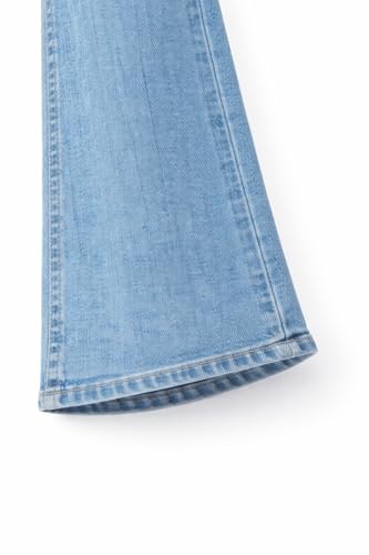 Image of DHYANAM Women High Waist Bootcut Jeans for Women | Stretchable Flared Denim Pants | High Rise Bell Bottom Jeans | Slim Fit Trendy Casual Wear for Girls