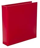 Becky Higgins Cherry Faux Leather Album for Scrapbooking, 6 by 8-Inch
