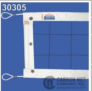 BuyBocceBalls Listing - Carron Official Power Volleyball Net, 9.75m' X 1m, 24 Nylon, 1/4