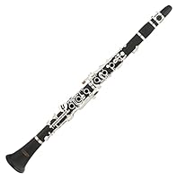 Classic Cantabile CLK-20 Kunststoff Klarinette (deutsche Giffweise, 20 Klappen, 6 Ringe, Ebonit Korpus, inkl. Koffer und Putztuch)