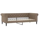 Dieses 2-in-1-Tagesbett, das sowohl als Sofa als auch als Bett dient, ist eine praktische und auffällige Ergänzung zu deinem Wohn- oder Schlafzimmer. Vielseitiges Tagesbett: Das Schlafsofa kann tagsüber als Sofa und nachts als Bett verwendet werden, um Übernachtungsgästen einen gemütlichen Schlafplatz zu bieten.Bequemes Erlebnis: Das Tagesbett ist mit Kunstleder bezogen. Es ist daher schmutzabweisend und lässt sich leicht mit einem feuchten Tuch reinigen.
