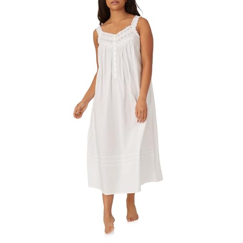 Image of Eileen West Queen Anne's Lace Womens Sleepwear & Loungewear - Heirloom Dream Collection - 100% Cotton Lightweight Nightgown