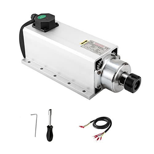 CNC Spindle CNC Motor 220V 7.5KW 7500W Square Air Cooled Spindle Motor P4 Grade Ceramic 4 Bearings ER32 18000RPM 300HZ for CNC Router Machine