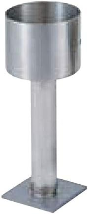 ステンレス柱受（ポーチ受） 75mm丸 ヘアーライン【0205-00016】 top1-ds-1852854 [独自簡易包装]