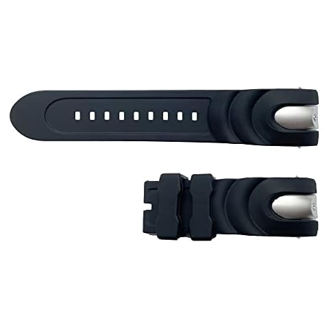 Vicdason for Invicta Watch Replacement Rubber Silicone Band/Strap with Metal Inserts for Invicta Reserve Collection Venom - Black Invicta Watch Strap Cover