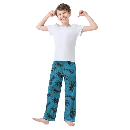 Pajamas Pants Soft Beetles Bugs Long Sleep Pjs Lounge Pajama Bottoms Elastic Waist with Pockets2