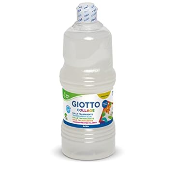 GIOTTO COLLAGE - Flacone Da 1Kg Colla Per Collage, Trasparente