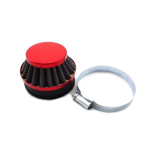 Filtre à air 60mm rouge améliore l'admission des pocket bikes à gaz