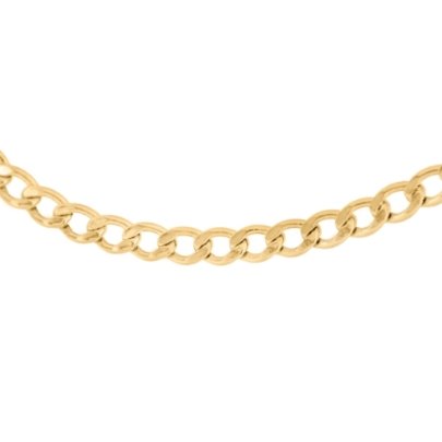 TJH Collection9ct Gold 20 Inch Flat Curb Chain 1.13.5865
