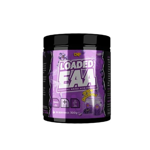 CNP Professional Loaded EAAs, Essential Amino Acids, BCAAs, Muscle Repair & Recovery Powder, 300g / 100g and 30/10 Servings, 12 Delicious Flavours (Grape Gazillions, 300g)