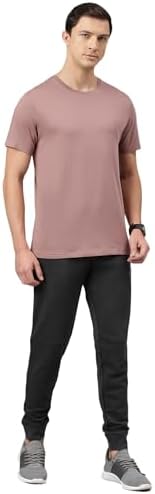 Van Heusen Men's Cotton Regular Fit Solid T-Shirt Crew Neck, Short Sleeves