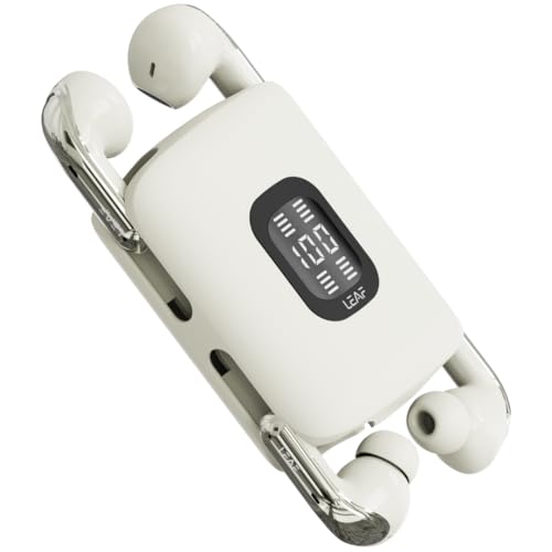 Image of Leaf Buds X714 True Wireless 4 in 1 Earbuds with ANC, AI Sound App, 70H Playtime, Active Noise Cancellation (30dB), Fast Charge(10min=5Hr), Quad Mic ENC, 13m Driver, Bluetooth v5.4 TWS (Ivory)