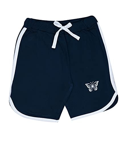 Image of KYDA KIDS Girls 100% Pure Cotton Shorts | Regular Fit Soft Breathable Summer Wear | Comfortable Multicolor Kids Shorts