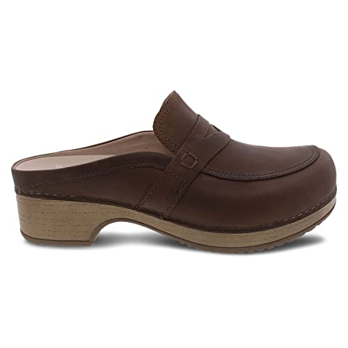 Dansko Women's Bel Brown Oiled Mule 7.5-8 M Us - Comfort Loafer #TOP5