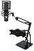 Rockville RCM PRO Studio/Recording Condenser Microphone Bundle iSTAND 85 Dual Desktop Boom Arm Stand