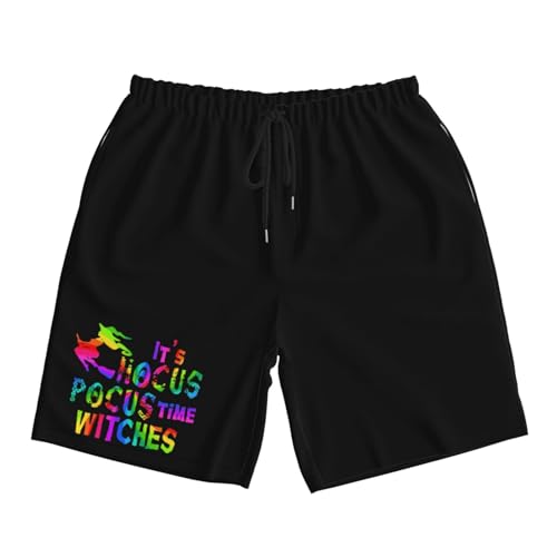 Its Hocus Pocus Time Witches Men's Quick-Dry Board Shorts 7