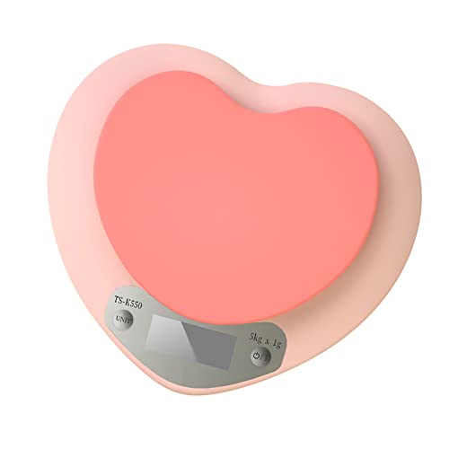 Báscula De Cocina Electrónica, Báscula Precisa En Forma De Corazón De Alta Sensibilidad Para Cocina Tipo De Batería De 1 G 5 Kg Báscula De Cocina Electrónica, Báscula Precisa En Forma De Corazón De Alta Sensibilidad Para Cocina Tipo De Batería De 1 G 5 Kg