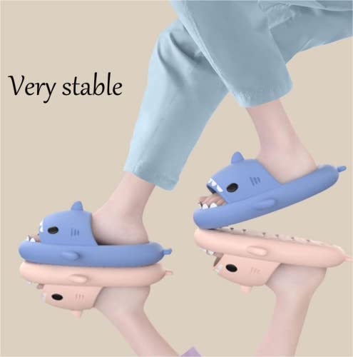 Shark Slides Slippers for Women and Men, Shark Slides Original, Sunmmer Beach Bathroom Couple Shark Sandals4