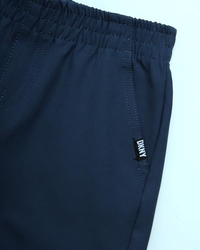 Image of DKNY Toddler Boys Short Sets - 2 Piece Boys Short Sleeve Polo Shirt and Lightweight Boy Shorts for Toddler and Little Boy
