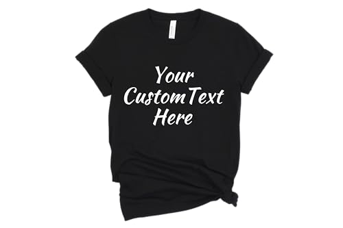 Custom T Shirt for Men/Women/Kids Design Your Own Shirt Add Text/Photo/Logo Personalized Tee with Your Design for Special Day4
