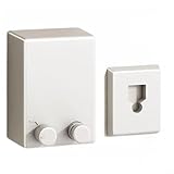 HavenDomicile Stendibiancheria retrattile in acciaio inox, salvaspazio, per uso interno ed esterno, balcone, bagno, lavanderia (bianco)