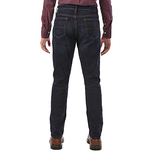 MEMBER'S Mark Straight Fit Premium Stretch Denim Jeans (as1, Waist_Inseam, Numeric_42, Numeric_32, Regular, Regular, Dark Wash, 42W X 32L)2