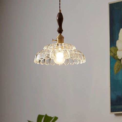 Lámpara de vidrio nórdica E27 para iluminar techos oscuros 4