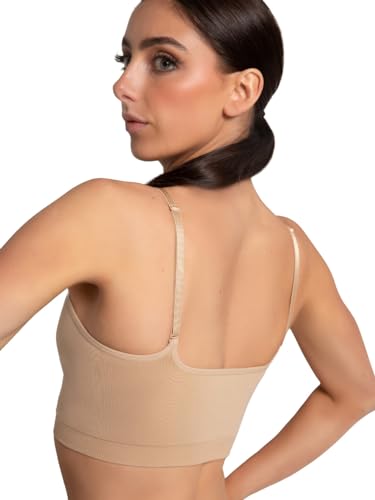 Capezio Women's Seamless Convertible Longline Bra2