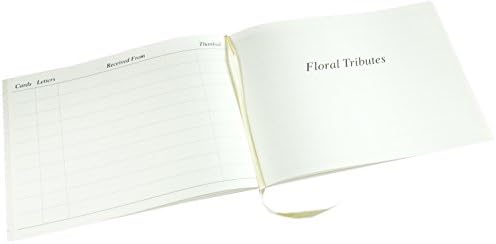 'in Memory' - Condolence Book - Formal Inner Page Format - Presentation Boxed - White