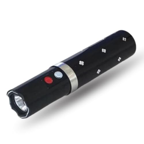 Image of Efficacy 1202 Lipstick Design Rechargeable Safety Flashlight with LED Light | Compact Portable Emergency Torch for Women & Men (Black)