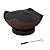 Sunjoy 34 Inch Fire Pits for Outside Large Size Outdoor Patio Round Bowl Shaped Copper Wood Burning Steel Fire Pit with Spark Screen and Poker by AmberCove