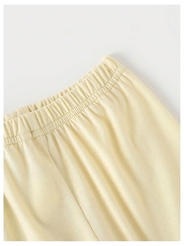 SweatyRocks Girl's 7 Pack Yoga Short Elastic High Waist Knee Length Bike Shorts3