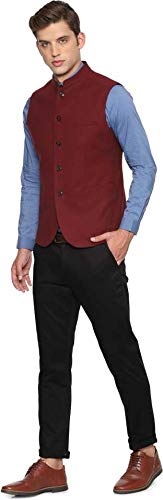 Image of Dhingra Men's Solid Nehru Jacket