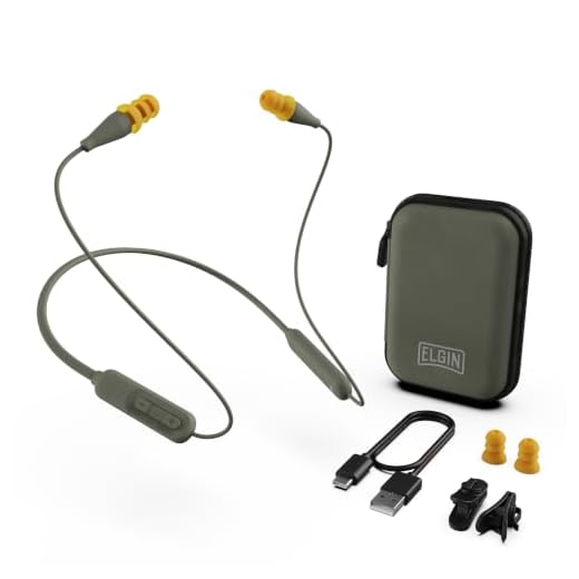 Elgin Ruckus Discord Bluetooth Earplug Earbuds | OSHA Compliant Wireless Noise Reduction in-Ear Headphones : Isolating Ear Plug Earphones