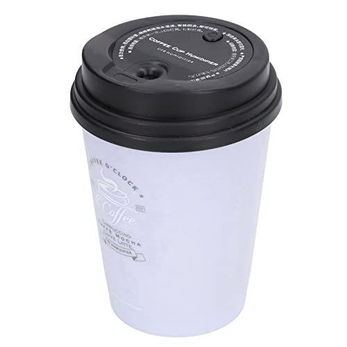 USB Humidifier Small Coffee Cup Low Noise Auto Off Portable Lightweight Mini Humidifier Ideal Car Home Office (Purple)