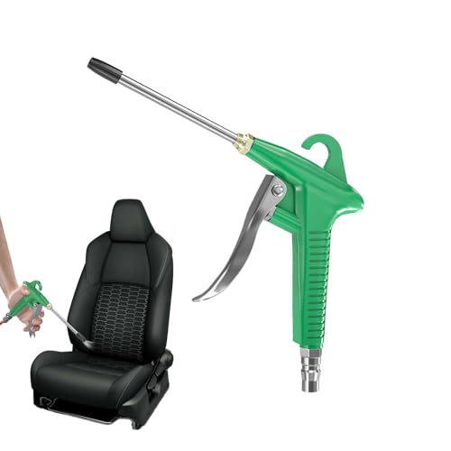 Presión del aire para limpiar polvo, soplador de accesorios de compresor de aire, Soplador de compresor de aire neumático, Ventilador de plumas de piso extendido con 2 boquillas intercambiables para d