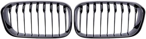 車のフォグランプグリル 用のBMW 1シリーズ 2015-2017 フロントフードグリル グリル シングルスラット キドニーグリルフレーム