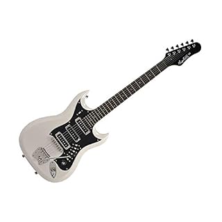 Hagstrom HIII-WHT Retroscape Series HIII Blanc - Les Beatles, Paul McCartney, John Lennon, RIngo Starr, George Harrison