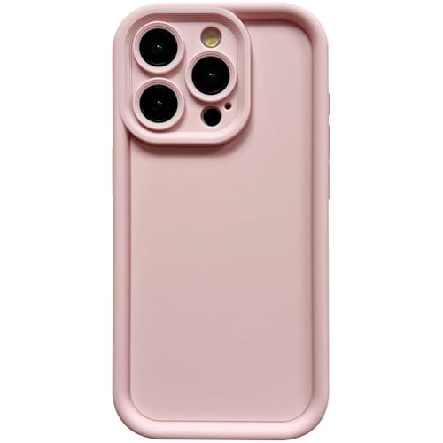 Image of Puxicu Slim Case for iPhone 13 Pro Max, Enhanced Camera Protection, Shockproof Skin-Friendly Touch Soft Case Cover for iPhone 13 Pro Max Phone 6.7 inch, Light Pink