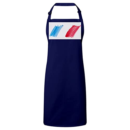 Tablier cuisine navy pour barbecue entre amis et soirées match de foot
