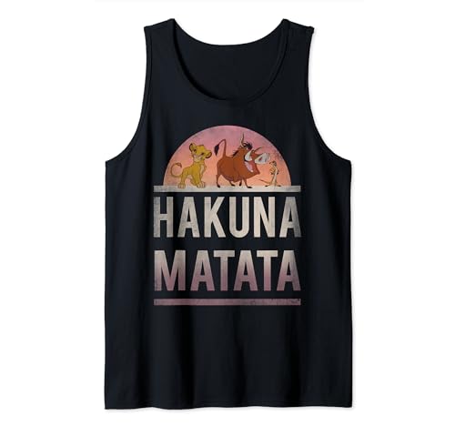 Débardeur Lion King Hakuna Matata avec portrait en dégradé