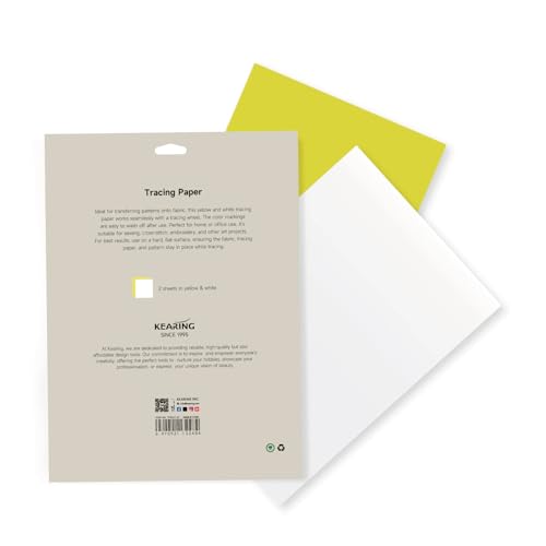 Papier calque double face Kearing fini les tracés invisibles sur tissu