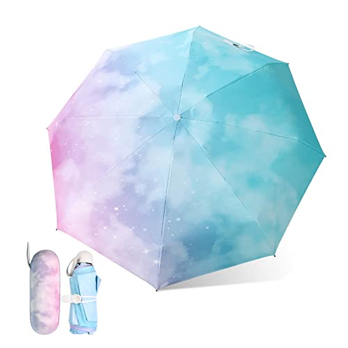 Cozlly Taschenschirme, 8 Rippen Faltbarer Mini Regenschirm mit...