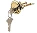 Price comparison product image SUMBIN 266 Rim Cylinder for Rim Lock or Gate Lock Gold Finish 2 Pack (Key Alike)