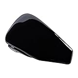 AMOPACORP Left Side Battery Cover with Clips Compatible with 2004-2013 Harley Sportster XL883 XL1200 (Glossy Black)